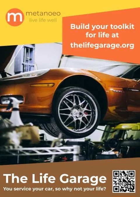 Metanoeo Life Garage Postcard - Original
